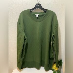 New Daily/Ritual green oversized sweat shirt size XL
